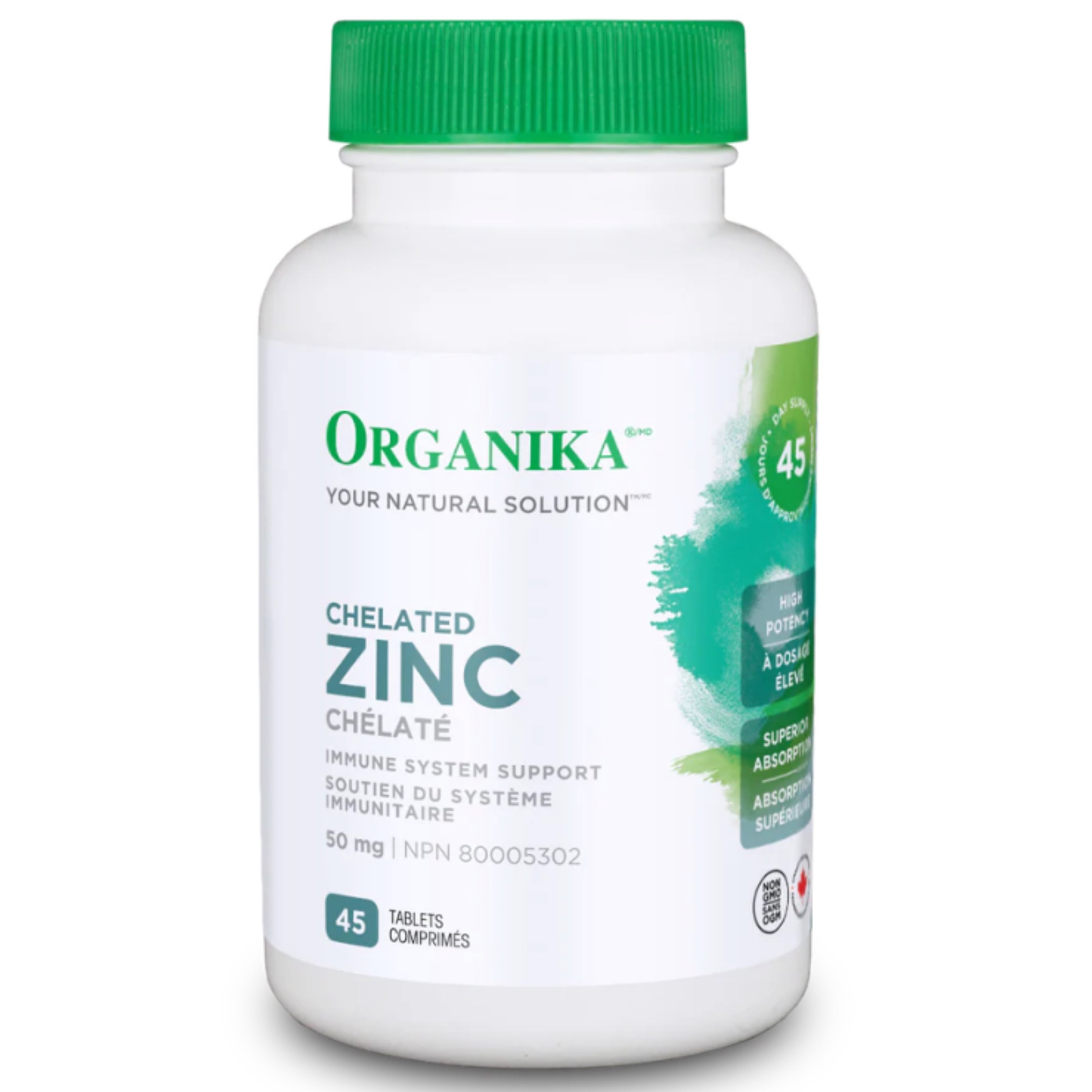 SEASONAL Chelated Zinc 50mg by organika | The Eco Den